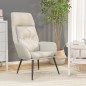 vidaXL Sillón de relax de piel de ante sintética color crema vidaXL Sillón de relax de piel de ante sintética color crema