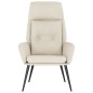 vidaXL Sillón de relax de piel de ante sintética color crema vidaXL Sillón de relax de piel de ante sintética color crema