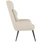 vidaXL Sillón de relax de piel de ante sintética color crema vidaXL Sillón de relax de piel de ante sintética color crema