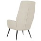 vidaXL Sillón de relax de piel de ante sintética color crema vidaXL Sillón de relax de piel de ante sintética color crema