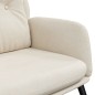 vidaXL Sillón de relax de piel de ante sintética color crema vidaXL Sillón de relax de piel de ante sintética color crema