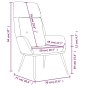 vidaXL Sillón de relax de piel de ante sintética color crema vidaXL Sillón de relax de piel de ante sintética color crema