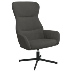 vidaXL Silla de relajación de terciopelo gris oscuro