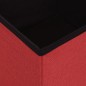 vidaXL Taburete con almacenaje plegable lino sintético rojo vino tinto vidaXL Taburete con almacenaje plegable lino sintético rojo vino tinto
