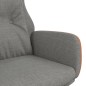 vidaXL Sillón de relax de tela y PVC gris claro vidaXL Sillón de relax de tela y PVC gris claro