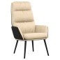 vidaXL Sillón de relax de tela crema vidaXL Sillón de relax de tela crema