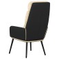 vidaXL Sillón de relax de tela crema vidaXL Sillón de relax de tela crema