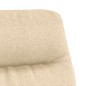 vidaXL Sillón de relax de tela crema vidaXL Sillón de relax de tela crema