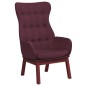 vidaXL Sillón de relax de tela morado vidaXL Sillón de relax de tela morado