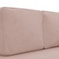vidaXL Sofá diván con cojines y cojín de cabeza terciopelo rosa vidaXL Sofá diván con cojines y cojín de cabeza terciopelo rosa