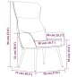 vidaXL Sillón de relax de tela gris oscuro vidaXL Sillón de relax de tela gris oscuro