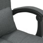 vidaXL Silla de oficina reclinable con masaje de tela gris oscuro vidaXL Silla de oficina reclinable con masaje de tela gris oscuro