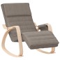 vidaXL Silla mecedora de tela gris taupe vidaXL Silla mecedora de tela gris taupe