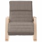 vidaXL Silla mecedora de tela gris taupe vidaXL Silla mecedora de tela gris taupe