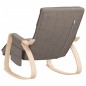 vidaXL Silla mecedora de tela gris taupe vidaXL Silla mecedora de tela gris taupe