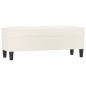 vidaXL Banco de cuero sintético color crema 100x35x41 cm vidaXL Banco de cuero sintético color crema 100x35x41 cm