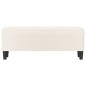 vidaXL Banco de cuero sintético color crema 100x35x41 cm vidaXL Banco de cuero sintético color crema 100x35x41 cm