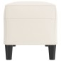 vidaXL Banco de cuero sintético color crema 100x35x41 cm vidaXL Banco de cuero sintético color crema 100x35x41 cm