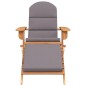 vidaXL Silla de jardín Adirondack con reposapiés madera maciza acacia vidaXL Silla de jardín Adirondack con reposapiés madera maciza acacia