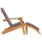 vidaXL Silla de jardín Adirondack con reposapiés madera maciza acacia vidaXL Silla de jardín Adirondack con reposapiés madera maciza acacia