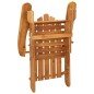 vidaXL Silla de jardín Adirondack con reposapiés madera maciza acacia vidaXL Silla de jardín Adirondack con reposapiés madera maciza acacia