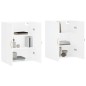 vidaXL Armarios de pared 2 unidades blanco 69,5x34x90 cm vidaXL Armarios de pared 2 unidades blanco 69,5x34x90 cm