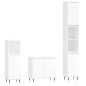 vidaXL Set de muebles baño 3 pzas madera contrachapada blanco brillo vidaXL Set de muebles baño 3 pzas madera contrachapada blanco brillo