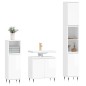 vidaXL Set de muebles baño 3 pzas madera contrachapada blanco brillo vidaXL Set de muebles baño 3 pzas madera contrachapada blanco brillo