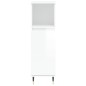 vidaXL Set de muebles baño 3 pzas madera contrachapada blanco brillo vidaXL Set de muebles baño 3 pzas madera contrachapada blanco brillo