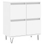 vidaXL Aparadores 2 uds madera contrachapada blanco vidaXL Aparadores 2 uds madera contrachapada blanco