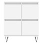 vidaXL Aparadores 2 uds madera contrachapada blanco vidaXL Aparadores 2 uds madera contrachapada blanco