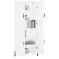 vidaXL Aparador alto madera contrachapada blanco 69,5x34x180 cm vidaXL Aparador alto madera contrachapada blanco 69,5x34x180 cm