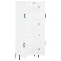 vidaXL Aparador alto madera contrachapada blanco 69,5x34x180 cm vidaXL Aparador alto madera contrachapada blanco 69,5x34x180 cm