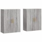 vidaXL Armarios de pared 2 unidades gris Sonoma 69,5x34x90 cm vidaXL Armarios de pared 2 unidades gris Sonoma 69,5x34x90 cm