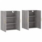 vidaXL Armarios de pared 2 unidades gris Sonoma 69,5x34x90 cm vidaXL Armarios de pared 2 unidades gris Sonoma 69,5x34x90 cm