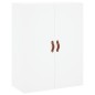 vidaXL Aparador alto madera contrachapada blanco 69,5x34x180 cm