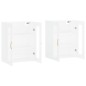 vidaXL Armarios de pared 2 uds madera de ingeniería blanco