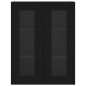 vidaXL Armarios de pared 2 uds madera de ingeniería negro