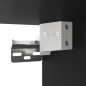 vidaXL Armarios de pared 2 uds madera de ingeniería negro