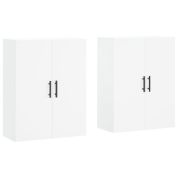vidaXL Armarios de pared 2 unidades blanco 69,5x34x90 cm