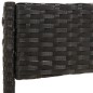 vidaXL Juego de jardín con cojines 4 piezas ratán sintético negro vidaXL Juego de jardín con cojines 4 piezas ratán sintético negro