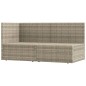 vidaXL Set de muebles de jardín 2 pzas cojines ratán sintético gris vidaXL Set de muebles de jardín 2 pzas cojines ratán sintético gris