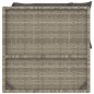 vidaXL Set de muebles de jardín 2 pzas cojines ratán sintético gris vidaXL Set de muebles de jardín 2 pzas cojines ratán sintético gris
