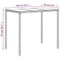vidaXL Set de muebles de jardín 4 pzas y cojines ratán sintético gris vidaXL Set de muebles de jardín 4 pzas y cojines ratán sintético gris