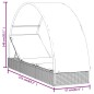 vidaXL Tumbona con toldo redondo ratán sintético marrón 211x57x140cm vidaXL Tumbona con toldo redondo ratán sintético marrón 211x57x140cm