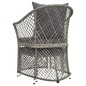 vidaXL Set de muebles de jardín 2 pzas cojines ratán sintético gris vidaXL Set de muebles de jardín 2 pzas cojines ratán sintético gris