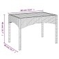 vidaXL Set de muebles de jardín 3 pzas y cojines ratán sintético gris
