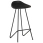vidaXL Taburetes de cocina 4 unidades cuero auténtico negro vidaXL Taburetes de cocina 4 unidades cuero auténtico negro