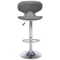 323648 vidaXL Bar Stools 2 pcs Grey Faux Leather 323648 vidaXL Bar Stools 2 pcs Grey Faux Leather