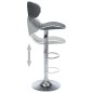 323648 vidaXL Bar Stools 2 pcs Grey Faux Leather 323648 vidaXL Bar Stools 2 pcs Grey Faux Leather